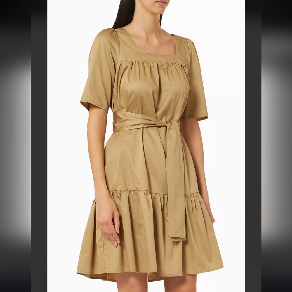 Selected Femme Puff Sholder Dress  Size 38